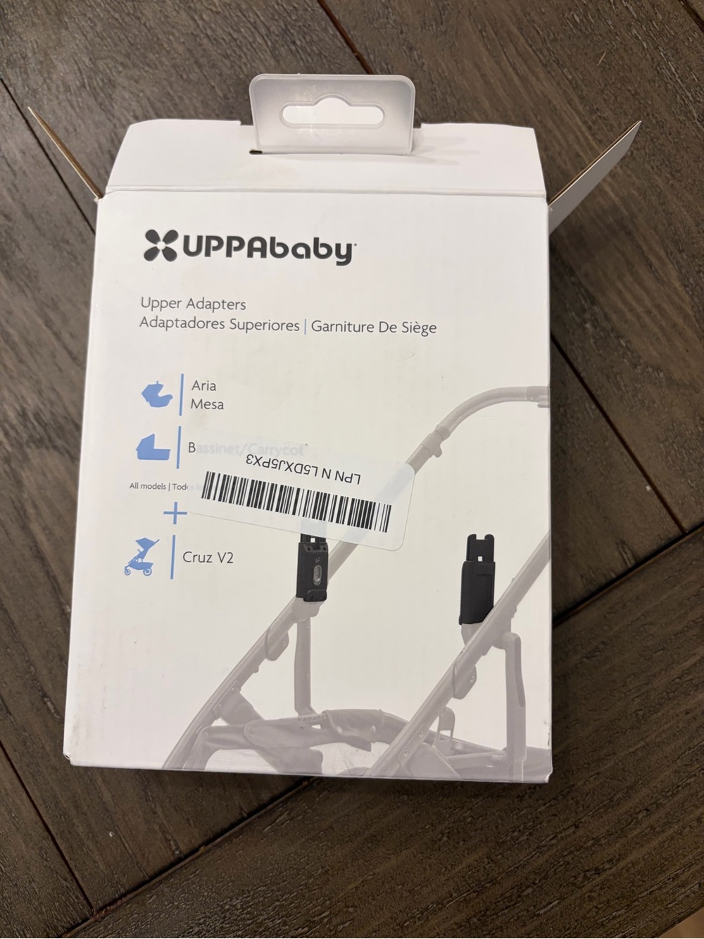 UPPAbaby Upper Adapters for Infant Car Seat - White